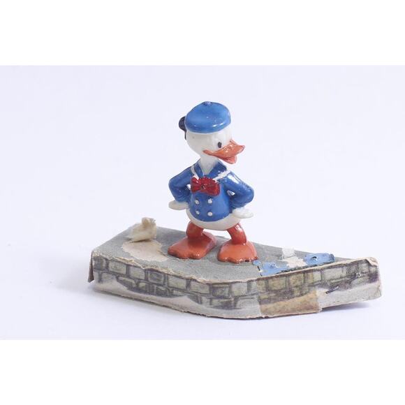 Disneykins, Donald Duck, PVC Figure, Marx, 1 1/2 inches, Toy, Hong Kong, Retro, - Picture 1 of 3